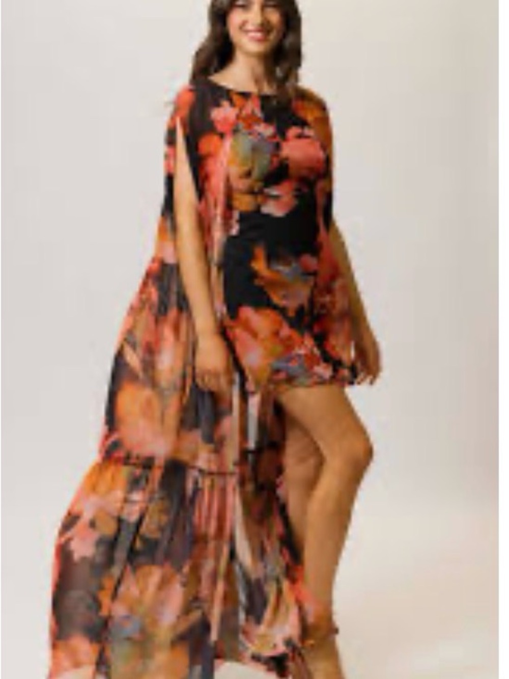 NWT Hutch Design Ailani Dress Attached Cape Sz XS